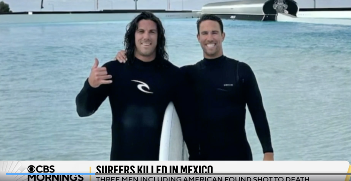 Surfistas australianos y estadounidense asesinados en Baja California